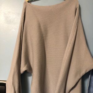 Princess Polly Light Blue Wide Neck Sweater